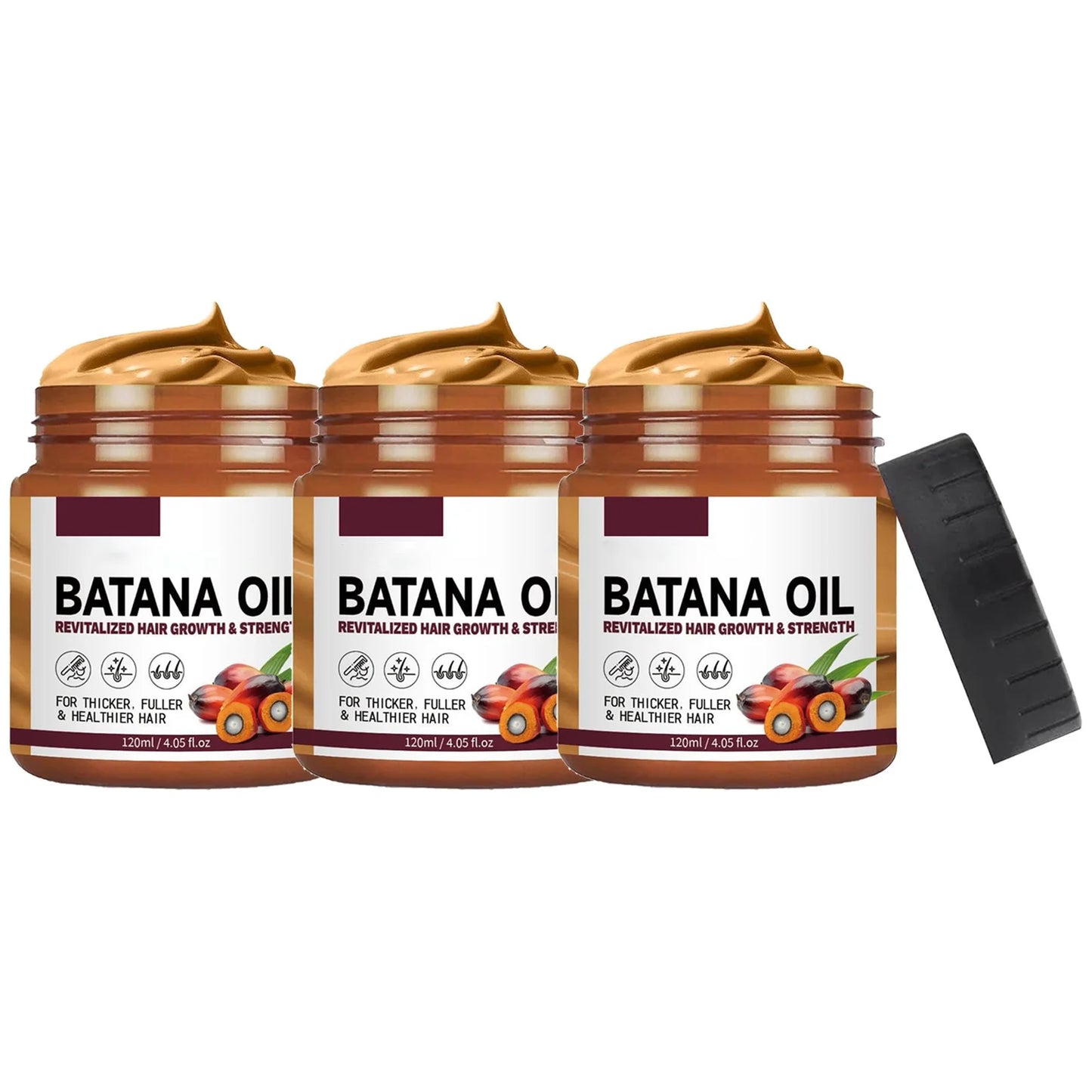 Batana Oil for Hair Growth Healthier Thicker Fuller Hair Batana Oil Batana Oil Batana Oil 120G(3Pc)